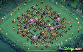 Farming Base TH9 Max Levels - Clash of Clans Layout #24736