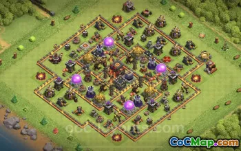 Farming TH10 Base Copy - Max Levels with Anti Air/Dragon #25172