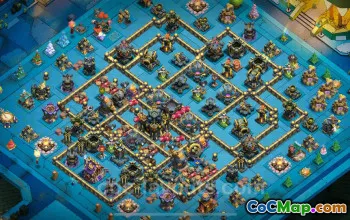 Farming TH17 Base with Link | Anti 3-Star Hybrid Clash of Clans 2025 #52454