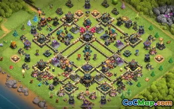 Farming TH17 Base with Link – Clash of Clans 2025 Design #51209