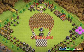 Fun TH11 Balloon Addict Base Layout for Clash of Clans #23925
