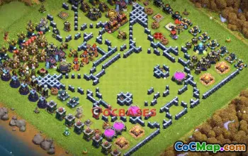 Fun Town Hall 13 Base Ideas for Clash of Clans #24458