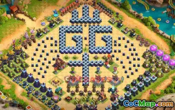 Fun Town Hall 13 Base Layout dv2fv #57508