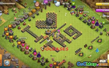 Fun Town Hall 9 Base Designs for Clash of Clans #24475