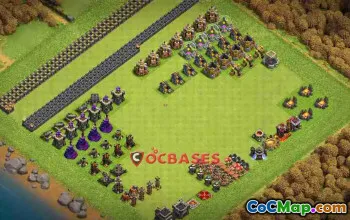 Fun Town Hall 9 Base for Clash of Clans - Progress & Copy Link #23991