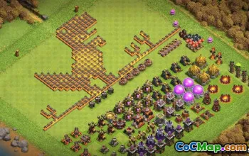 재미있는 시청 10 COC베이스 레이아웃 및지도 - 지금 복사하십시오! #14167