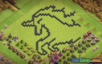 Hôtel de ville drôle 8 Coc Layouts & Maps - Téléchargez maintenant! # 14190