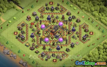 Max Farming Base TH10: Link & Anti 3 Stars | COC #25004