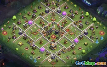 Max Farming Base TH11 with Link - Clash of Clans Design #20359
