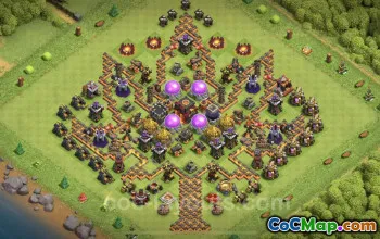 Max Level TH10 Hybrid Base Copy & Links - Clash of Clans #19762