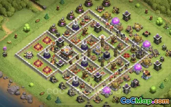 Max Level TH11 Base Copy - Anti Everything Defense #25295