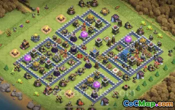 Max Level TH12 Base - Anti Air/Electro Dragon Hybrid #20842