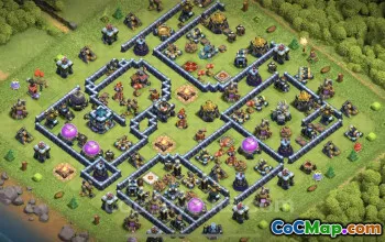 Max Level TH13 Base Copy - Anti Everything Defense Link #21177