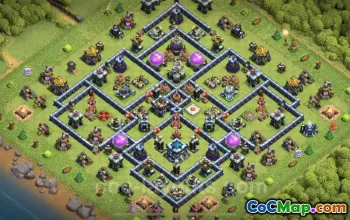 Max Level TH13 Base Copy - Anti Everything Link | COC #25858
