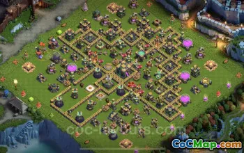 Max Level TH14 Base Copy with Link - Clash of Clans #25987