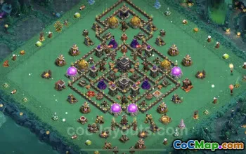 Max Level TH9 Base Copy & Defense Strategies - Clash of Clans #24774