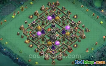 Max Level TH9 Farming Base with Link & Anti-Everything Layout #24720