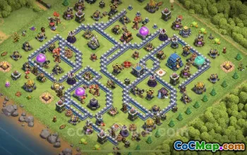 Max Levels TH12 Base Copy & Link for Clash of Clans #20937
