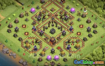 Max TH10 Base Copy: Anti 3 Stars & Everything | Clash of Clans #19809