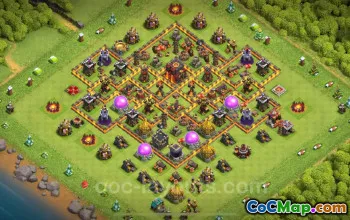 Max TH10 Base Copy: Anti 3 Stars & Links for COC 2024 #19681