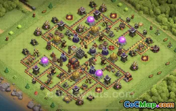 Max TH10 Base Copy: Anti Air/Dragon - Clash of Clans #19787
