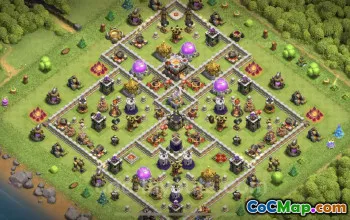 Max TH11 Farming Base Design - Anti 3 Stars - COC #20072