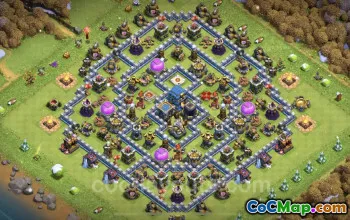 Max TH12 Farming Base Designs for Clash of Clans #25577