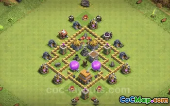 Max TH5 Farming Base Link - Clash of Clans Layout #18147