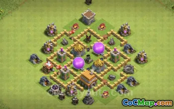Max TH5 Farming Base Link - Clash of Clans-strategi #18146
