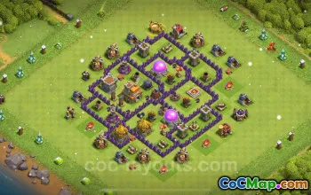 Max TH7 Farming Base Layouts - Anti 3 Stars | Clash of Clans #23962