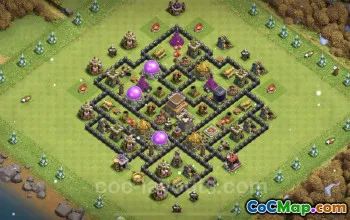 Max TH8 Base: Anti 3 Stars & Full Upgrade Link - Clash of Clans #24596