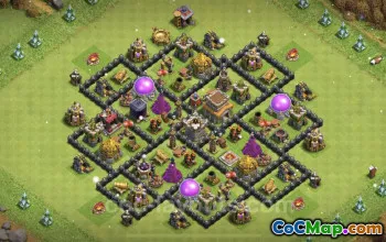 Max TH8 Base Copy: Anti 3 Stars & Everything | COC 2023 #19095