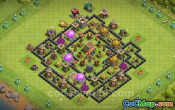 Max TH8 Base Link - Anti 3 Stars Defense for Clash of Clans #24559