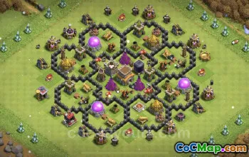 Max TH8 Farming Base Copy | Anti 3 Stars - Clash of Clans #24435