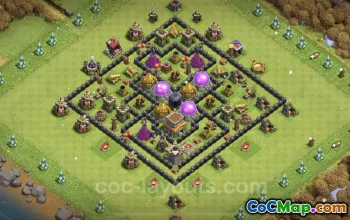 Max TH8 Farming Base Copy - Anti Everything Layout 2023 #19035