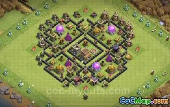 Max TH8 Farming Base Layouts - Clash of Clans 2023 #19052