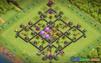 Max TH8 Farming Base Layouts & Links for Clash of Clans 2024 #18895