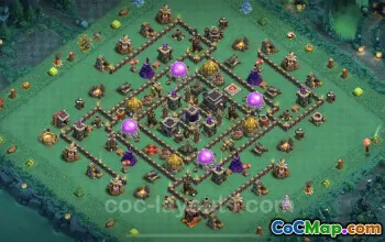 Max TH9 Farming Base Copy: Anti-Everything & Hybrid Layout #24673
