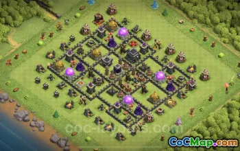 Max TH9 Farming Base Copy with Anti-Everything Design #24807
