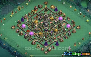 Max TH9 Farming Bases - Clash of Clans Base Links & Designs #24748