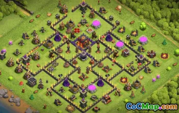 Meta Title: CoC Town Hall 10 Base Layouts & Map | Copy & Share #33391