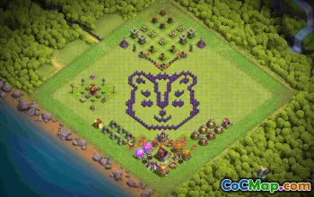 Optimal TH7 Base - fo90s Layout for Clash of Clans #56975