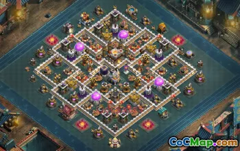 Optimal Town Hall 11 Trophy Base Layout #56815