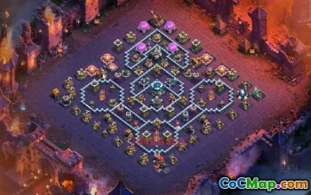 Optimal Town Hall 13 War Base with Copy Link #55703