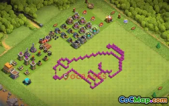 Optimal Town Hall 6 Progress Base in Clash of Clans #19818