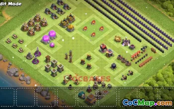 Optimized Town Hall 8 Progress Base for Clash of Clans #19221