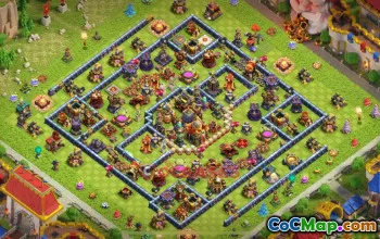 Reliable Town Hall 16 Trophy Base for Clash of Clans 🏆 #18912
