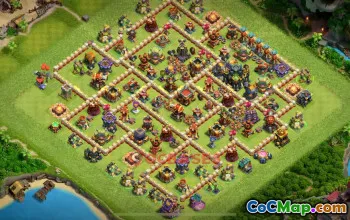 TH 17 War Base: Cea mai bună bază Town Hall 17 pentru CWL/Legend League #18573