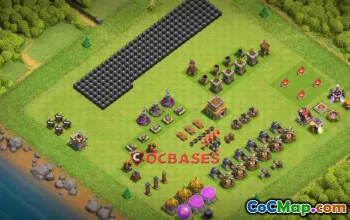 TH 8 Progress Base: Clash of Clans Town Hall 8 Guide #23231