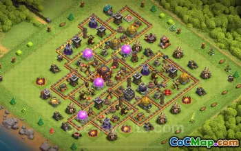 TH10 Base Copy 2024 | Anti Dragon & Anti Air Layout #17690
